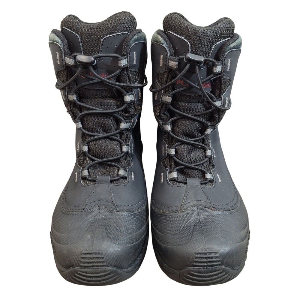 Columbia Bugaboot Plus III Omni-Heat Black Winter Snow Boots BY1317-010 Men's 6